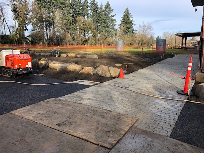 raw water pavers and boulders